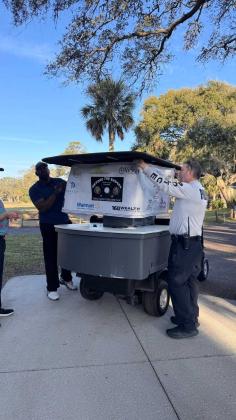 The Fernandina Beach Police and Fire departments hosted the Beyond the Badges Charity Golf Scramble on Saturday to raise money for scholarships for seniors at Fernandina Beach High School. submitted