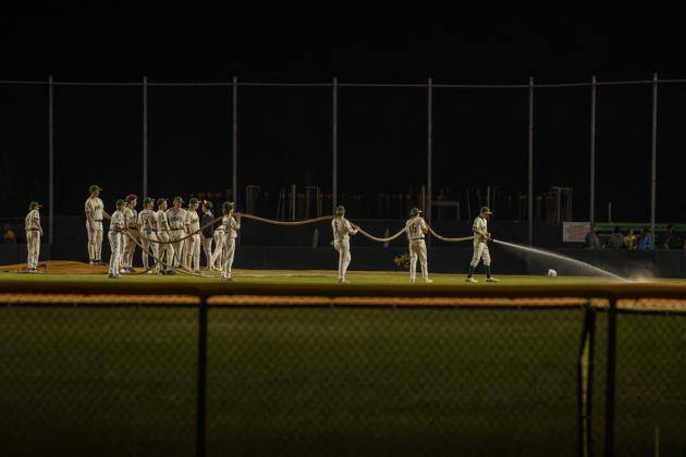 Yulee baseball following a game against Parsons. Photo by Ashley Chandler/News-Leader