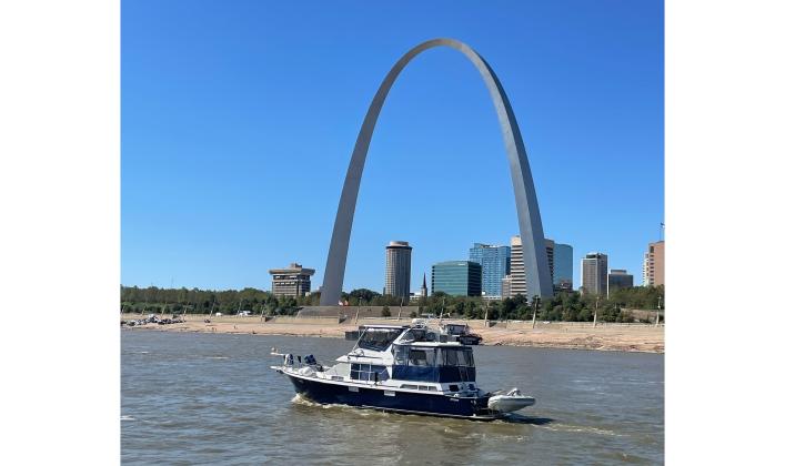 Mike and Suzanne Doran shot this photo of the St. Louis arch during their trip on the Great American Loop. Submitted photo