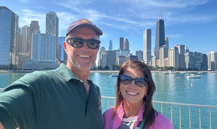 Mike and Suzanne Doran, during their trip on the Great American Loop. Submitted photo