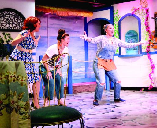 Courtney Russel as Donna performs the song "Mamma Mia" in act 1 of the show.  By Marisa DeMar