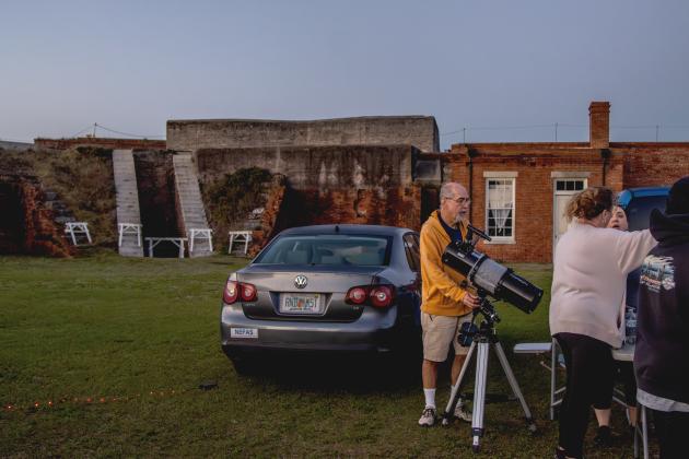 The fifth annual Astronomy Night at Fort Clinch State Park featured educational presentations by members of the Northeast Florida Astronomical Society. Photo by Ashley Chandler/News-Leader