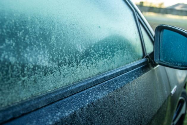 Pollen mixes with morning dew on a car. Photo by Ashley Chandler/News-Leader
