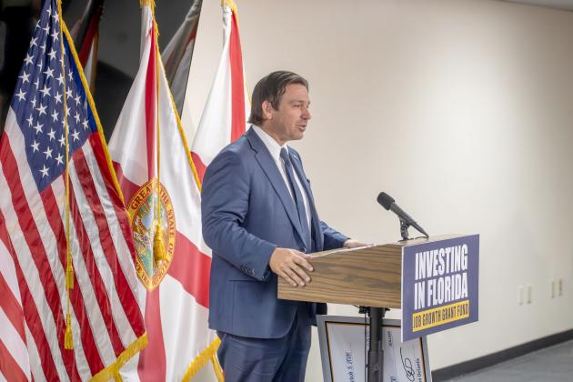 Gov. Ron DeSantis was in Yulee last week to make several announcements, including that Nassau County will be the recipient of a $6.25 million jobs-growth grant, and it will receive the Rural Area of Opportunity (RAO) designation.  Nick Blank/News-Leader