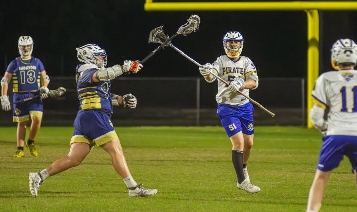 The Pirates lacrosse team beat Sandalwood 13-3 on Friday at FBHS. Photo by Ashley Chandler/News-Leader