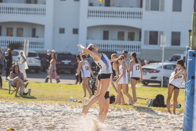 Fernandina Beach High School beach volleyball faced West Nassau on March 10. Photo by Ashley Chandler/News-Leader