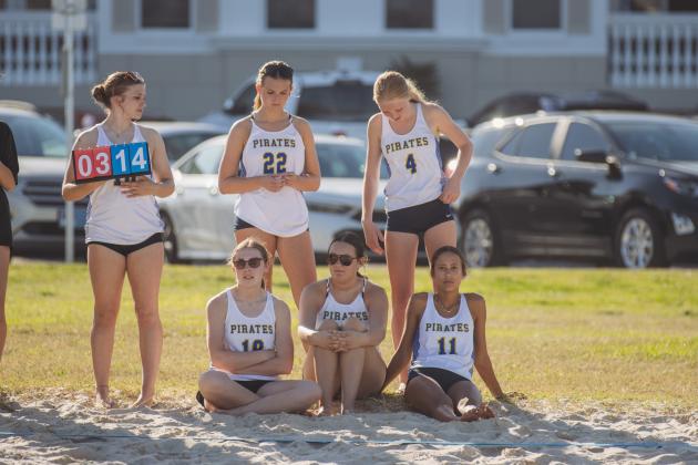 Fernandina Beach High School beach volleyball faced West Nassau on March 10. Photo by Ashley Chandler/News-Leader