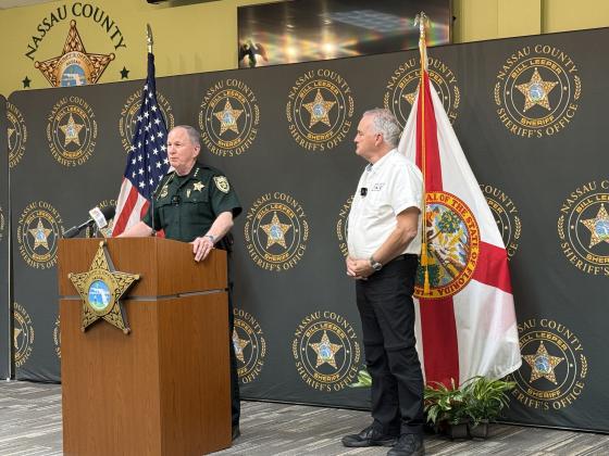 Nassau County Sheriff Bill Leeper and Director of Nassau County Animal Services Steve MacKinnon