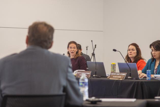 County Attorney Denise May speaks Friday during the Winter Strategic Planning Session. Photo by Ashley Chandler/News-Leader