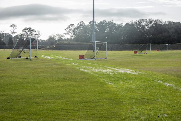 Soccer goals Wednesday at the Ybor Alvarez Soccer Complex, located at 3243 Bailey Road. Photo by Ashley Chandler/News-Leader