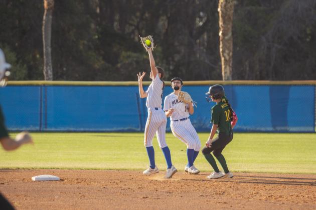 The Lady Hornets and Lady Pirates faced off March 10 in Fernandina Beach. Photo by Ashley Chandler/News-Leader