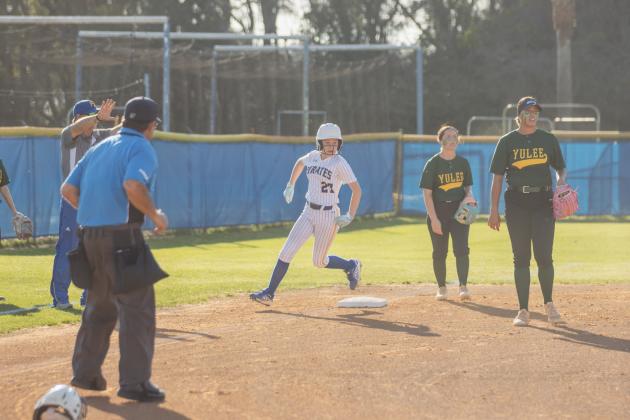 The Lady Hornets and Lady Pirates faced off March 10 in Fernandina Beach. Photo by Ashley Chandler/News-Leader