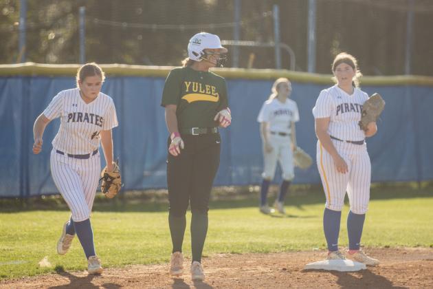 The Lady Hornets and Lady Pirates faced off March 10 in Fernandina Beach. Photo by Ashley Chandler/News-Leader