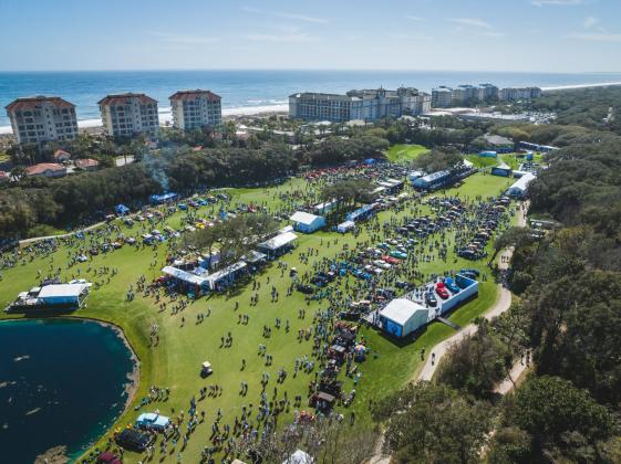 An aerial view of the Amelia Concours in a previous year. Submitted photo