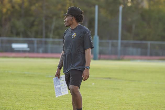 Yulee High School flag football took on Nease on March 31. Photo by Ashley Chandler/News-Leader