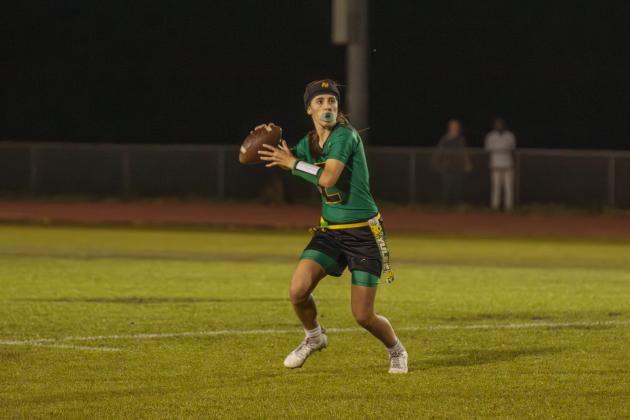 Yulee High School flag football took on Nease on March 31. Photo by Ashley Chandler/News-Leader