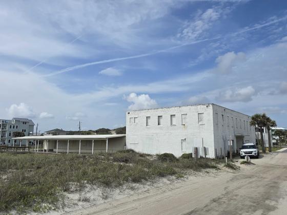 The historic Evans Rendezvous building, seen from the beach at American Beach. Photo by Ashley Chandler/News-Leader