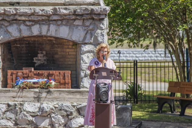 Elizabeth Milo, first vice-regent for the local chapter of the Daughters of American Revolution, at Saturday’s event. Photo by Ashley Chandler/News-Leader