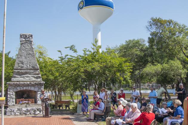 Vice-Mayor Darron Ayscue reads the American 250! proclamation. Photo by Ashley Chandler/News-Leader