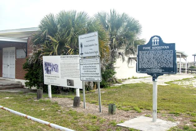 The historic Evans Rendezvous building in American Beach. Photo by Ashley Chandler/News-Leader