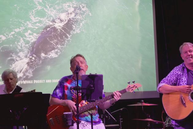 Residents and vistors celebrated the annual Right Whale Baby Shower hosted by the Amelia Island Whale Ambassadors at the Tigre Island Room on Wednesday. Music was provided by the Islanders. Photo Marisa DeMar/News-Leader