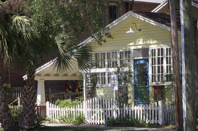 The yellow house on South 5th Street which will be the location of Coastal Tea Cafe, slated to open Oct. 1. By Marisa DeMar/News-Leader 
