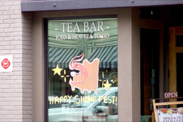 Art work painted by the FBHS National Art Honor Society on the downtown businesses as part of their annual fundraiser with the Fernandina Beach Main Street organization. By Marisa DeMar News-Leader