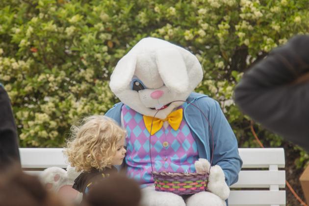 The Memorial United Methodist Church and First Presbyterian Church hosted the annual Community Easter Celebration on Saturday, which featured face painting, free lunch, crafts, photos with the Easter Bunny and Easter egg hunts. Photo by Ashley Chandler/News-Leader