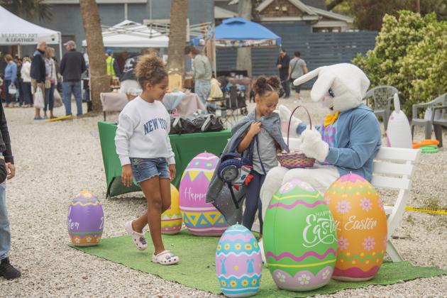 The Memorial United Methodist Church and First Presbyterian Church hosted the annual Community Easter Celebration on Saturday, which featured face painting, free lunch, crafts, photos with the Easter Bunny and Easter egg hunts. Photo by Ashley Chandler/News-Leader