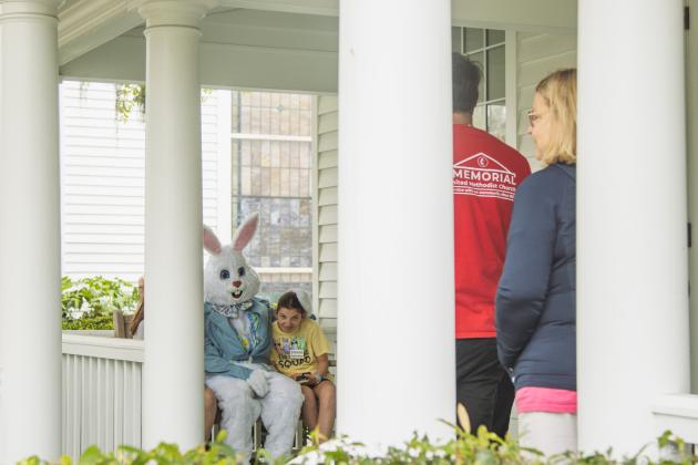 The Memorial United Methodist Church and First Presbyterian Church hosted the annual Community Easter Celebration on Saturday, which featured face painting, free lunch, crafts, photos with the Easter Bunny and Easter egg hunts. Photo by Ashley Chandler/News-Leader