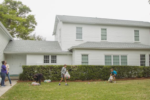 The Memorial United Methodist Church and First Presbyterian Church hosted the annual Community Easter Celebration on Saturday, which featured face painting, free lunch, crafts, photos with the Easter Bunny and Easter egg hunts. Photo by Ashley Chandler/News-Leader