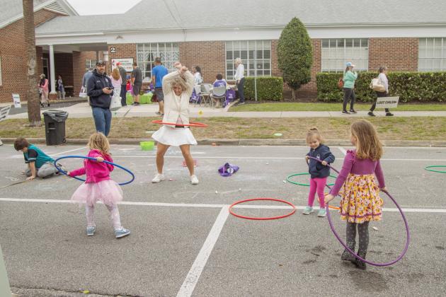 The Memorial United Methodist Church and First Presbyterian Church hosted the annual Community Easter Celebration on Saturday, which featured face painting, free lunch, crafts, photos with the Easter Bunny and Easter egg hunts. Photo by Ashley Chandler/News-Leader