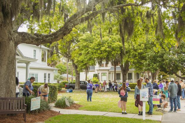 The Memorial United Methodist Church and First Presbyterian Church hosted the annual Community Easter Celebration on Saturday, which featured face painting, free lunch, crafts, photos with the Easter Bunny and Easter egg hunts. Photo by Ashley Chandler/News-Leader