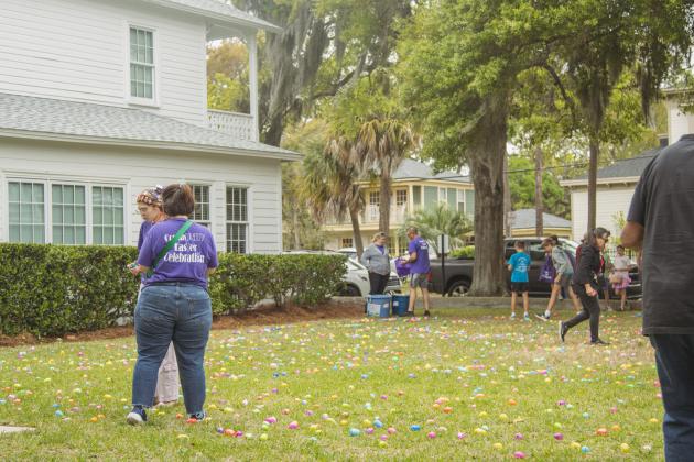 The Memorial United Methodist Church and First Presbyterian Church hosted the annual Community Easter Celebration on Saturday, which featured face painting, free lunch, crafts, photos with the Easter Bunny and Easter egg hunts. Photo by Ashley Chandler/News-Leader