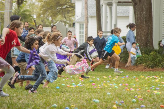 The Memorial United Methodist Church and First Presbyterian Church hosted the annual Community Easter Celebration on Saturday, which featured face painting, free lunch, crafts, photos with the Easter Bunny and Easter egg hunts. Photo by Ashley Chandler/News-Leader