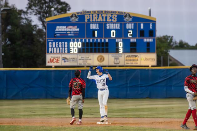 Fernandina Beach High School baseball defeated Andrew Jackson 10-0 in the semifinals of the district tournament. Photo by Ashley Chandler/News-Leader
