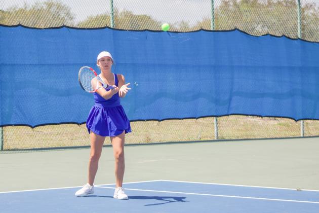 Fernandina Beach High School hosted boys and girls tennis districts from April 14-16. Photo by Marisa DeMar/News-Leader