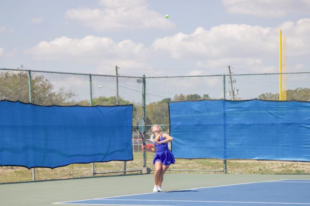 Fernandina Beach High School hosted boys and girls tennis districts from April 14-16. Photo by Marisa DeMar/News-Leader
