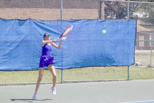 Fernandina Beach High School hosted boys and girls tennis districts from April 14-16. Photo by Marisa DeMar/News-Leader