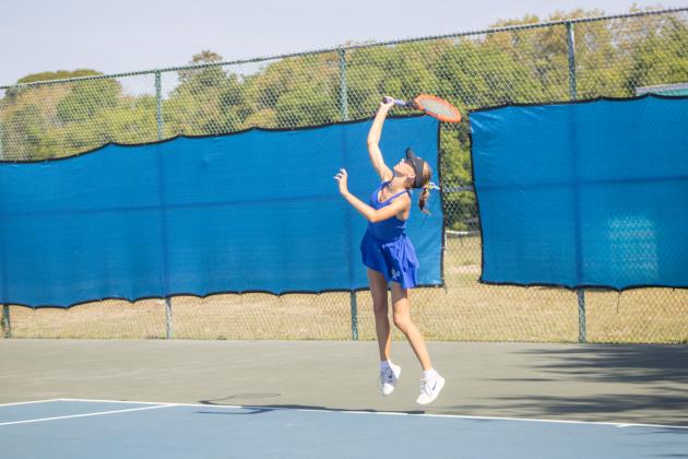 Fernandina Beach High School hosted boys and girls tennis districts from April 14-16. Photo by Marisa DeMar/News-Leader