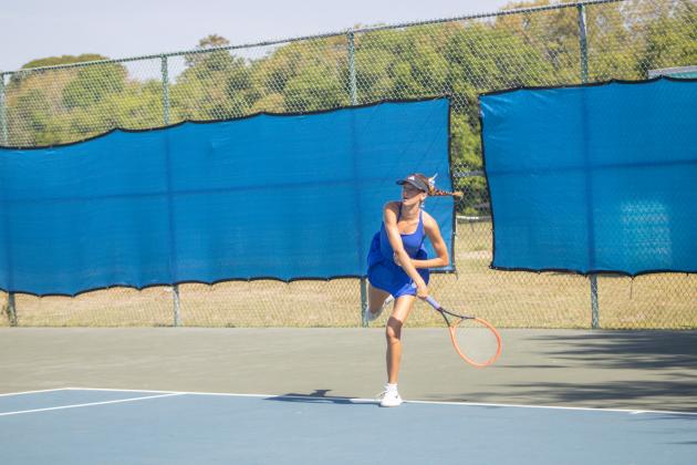 Fernandina Beach High School hosted boys and girls tennis districts from April 14-16. Photo by Marisa DeMar/News-Leader