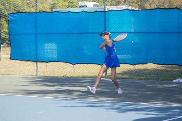 Fernandina Beach High School hosted boys and girls tennis districts from April 14-16. Photo by Marisa DeMar/News-Leader