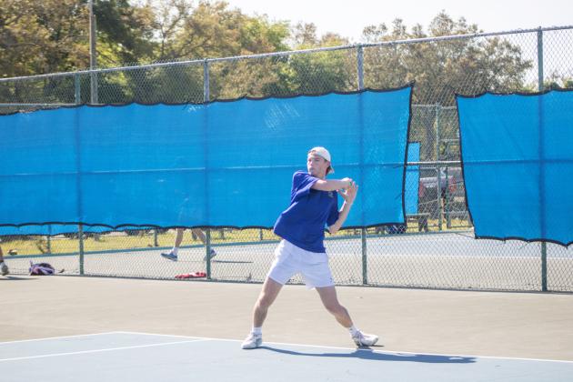 Fernandina Beach High School hosted boys and girls tennis districts from April 14-16. Photo by Marisa DeMar/News-Leader