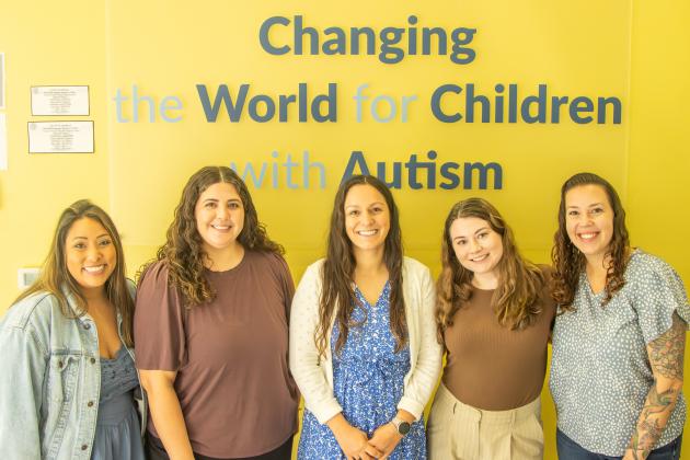 Staff at the Florida Autism Center in Yulee focus on individual treatment of their clients — children with Autism Spectrum Disorder. From left, Jennifer Zambrano, RBT, Operations Supervisor; Sophia Campos, BCBA; Carley Sheppard, BCBA; Rachel Sheppard, BCBA and Mckenzee Campbell, BCBA and Clinical Director. Photo by Ashley Chandler/News-Leader