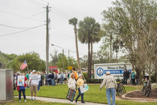 Organizers of a local ‘No Kings’ demonstration said more than 1,000 people came out for Saturday’s protest. Photo Ashley Chandler/News-Leader