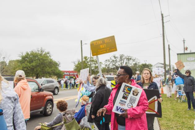 Organizers of a local ‘No Kings’ demonstration said more than 1,000 people came out for Saturday’s protest. Photo Ashley Chandler/News-Leader