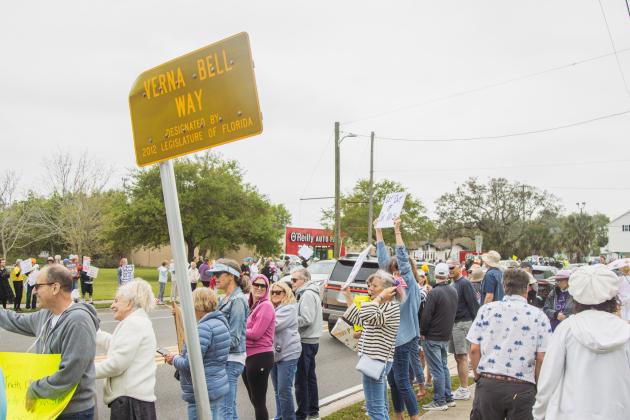 Organizers of a local ‘No Kings’ demonstration said more than 1,000 people came out for Saturday’s protest. Photo Ashley Chandler/News-Leader