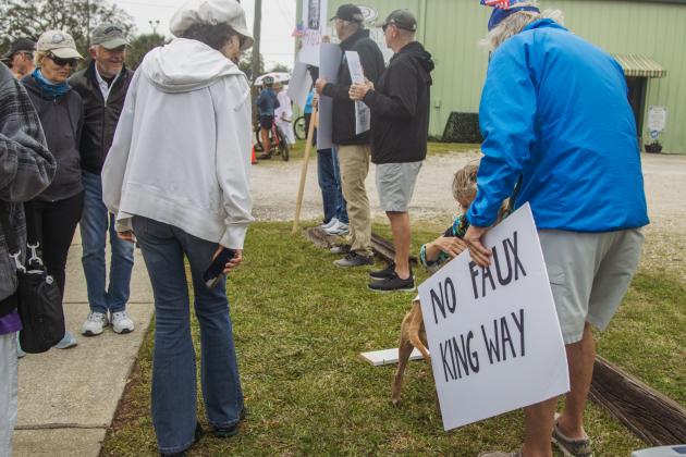 Organizers of a local ‘No Kings’ demonstration said more than 1,000 people came out for Saturday’s protest. Photo Ashley Chandler/News-Leader
