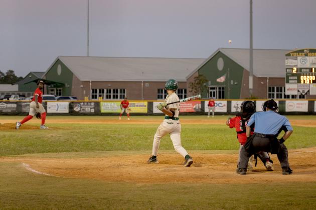 The Hornets celebrate following a three-run homerun by Daylon Adams in Tuesday’s 10-3 district tournament quarterfinal win over Terry Parker.