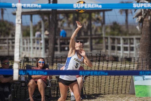 Fernandina Beach, Yulee and West Nassau high school beach volleyball teams competed against each other April 10 at Main Beach. Photo by Ashley Chandler/News-Leader
